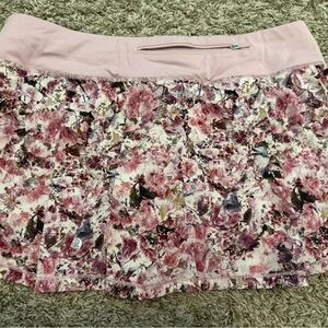 Lululemon Athletica Pink Floral Tennis Skirt